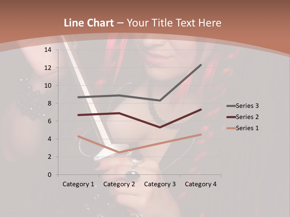 A Woman With Red Hair Holding A Sword PowerPoint Template