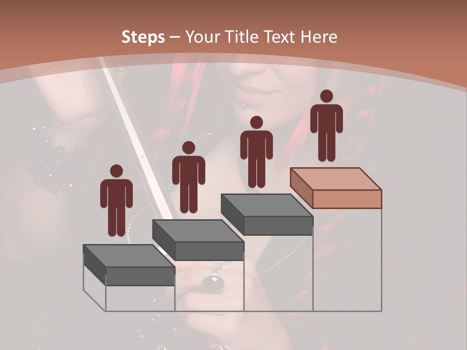 A Woman With Red Hair Holding A Sword PowerPoint Template