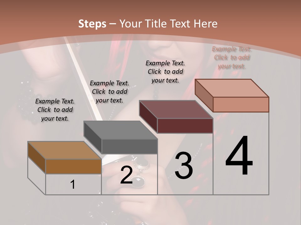 A Woman With Red Hair Holding A Sword PowerPoint Template