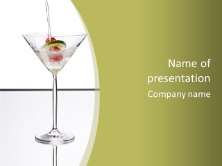 Bar Cocktail Alcoholic PowerPoint Template