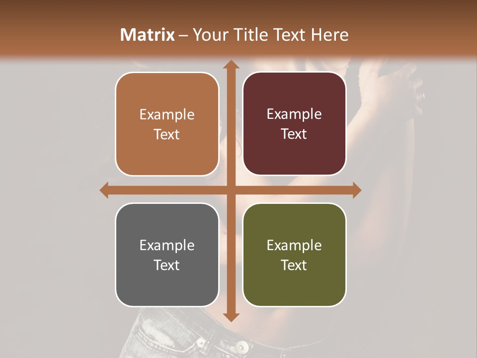 Erotic Jeans Expression PowerPoint Template