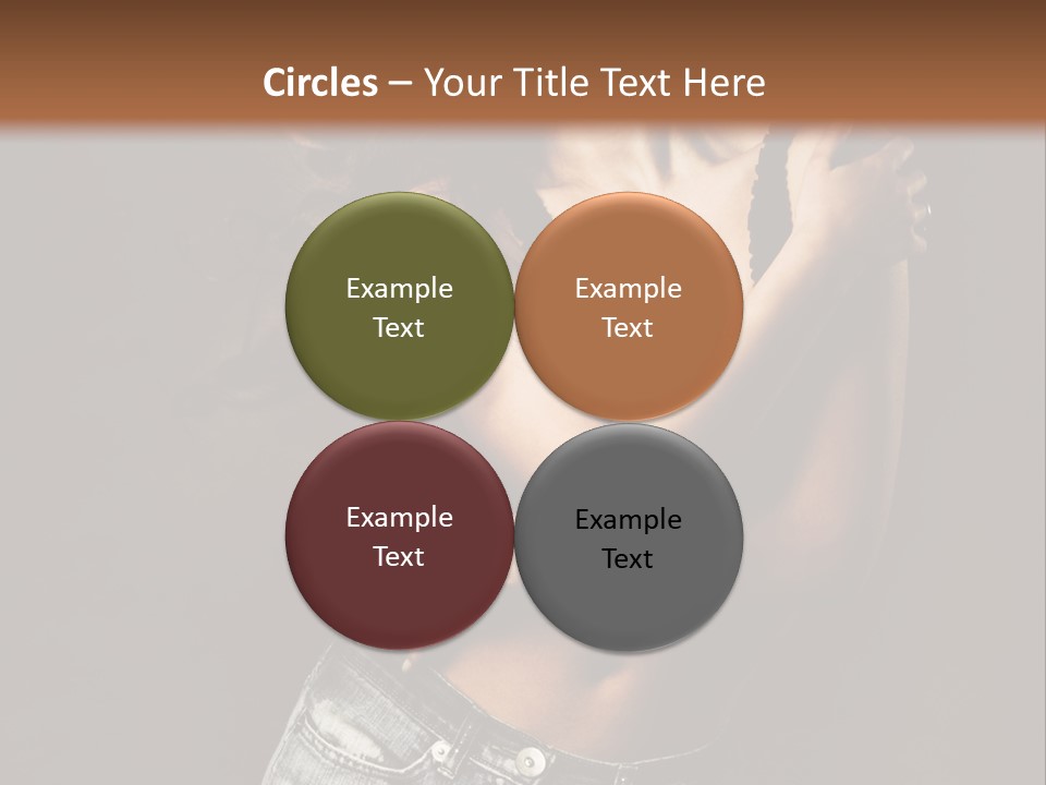 Erotic Jeans Expression PowerPoint Template