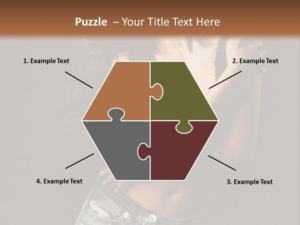 Erotic Jeans Expression PowerPoint Template