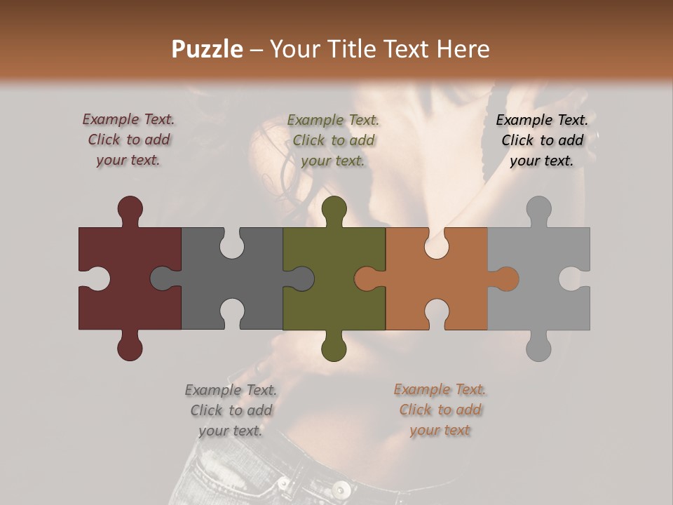 Erotic Jeans Expression PowerPoint Template