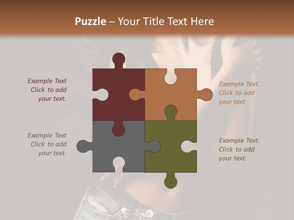 Erotic Jeans Expression PowerPoint Template