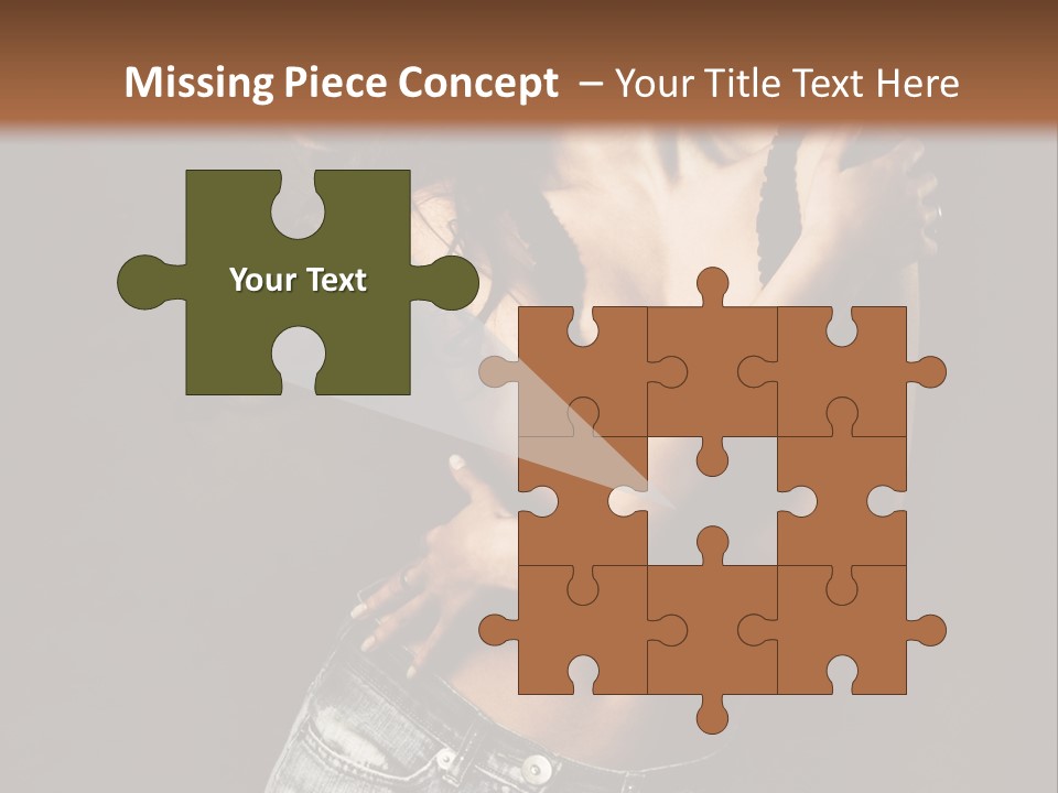 Erotic Jeans Expression PowerPoint Template