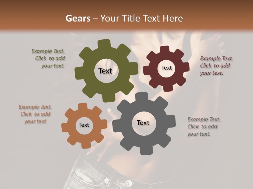 Erotic Jeans Expression PowerPoint Template