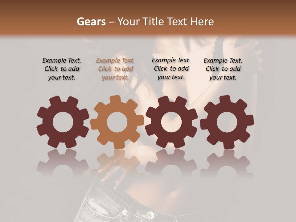 Erotic Jeans Expression PowerPoint Template