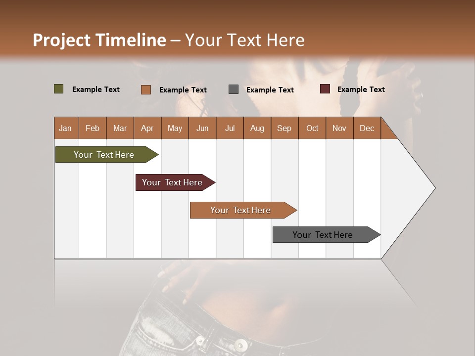 Erotic Jeans Expression PowerPoint Template