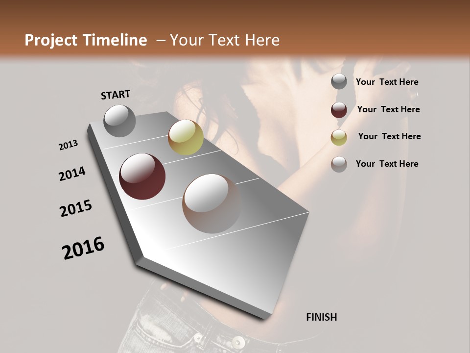 Erotic Jeans Expression PowerPoint Template