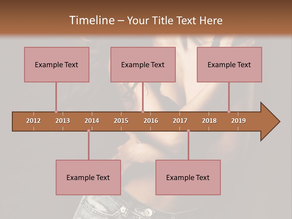 Erotic Jeans Expression PowerPoint Template