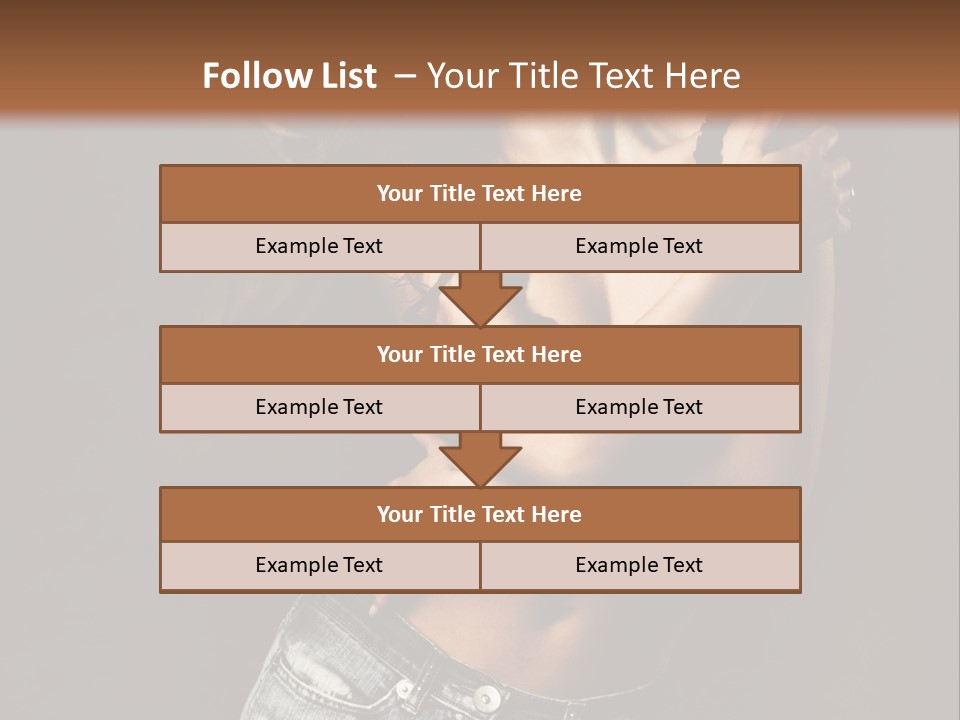 Erotic Jeans Expression PowerPoint Template