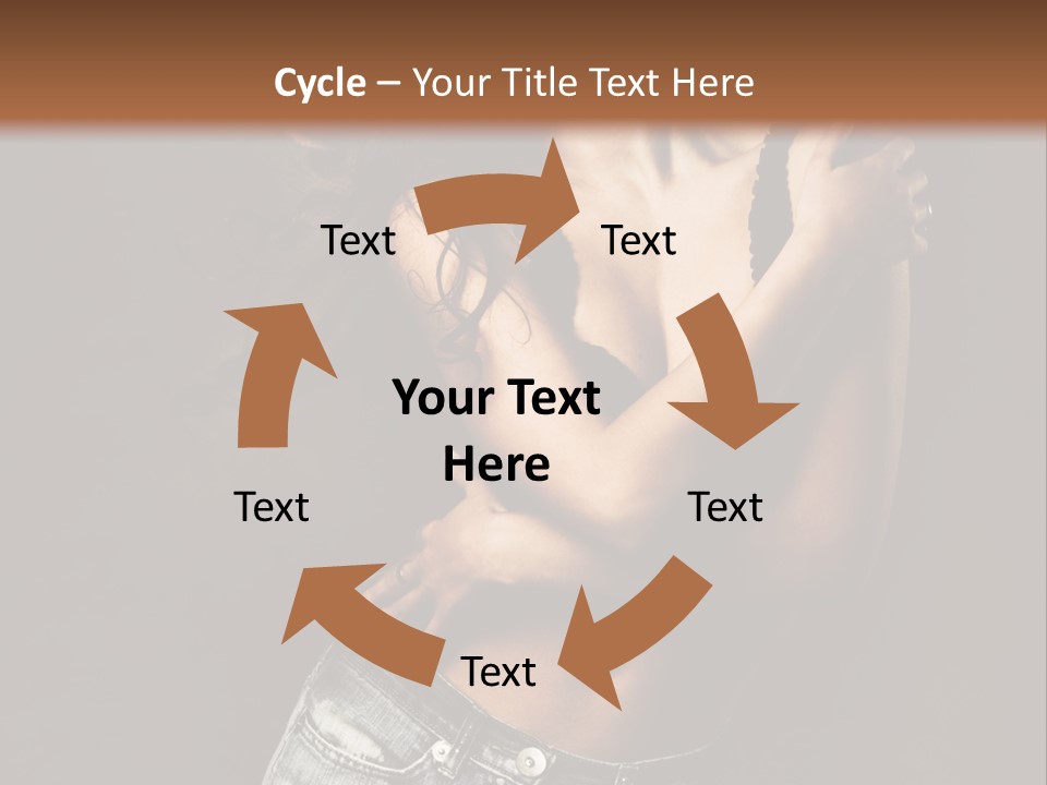 Erotic Jeans Expression PowerPoint Template