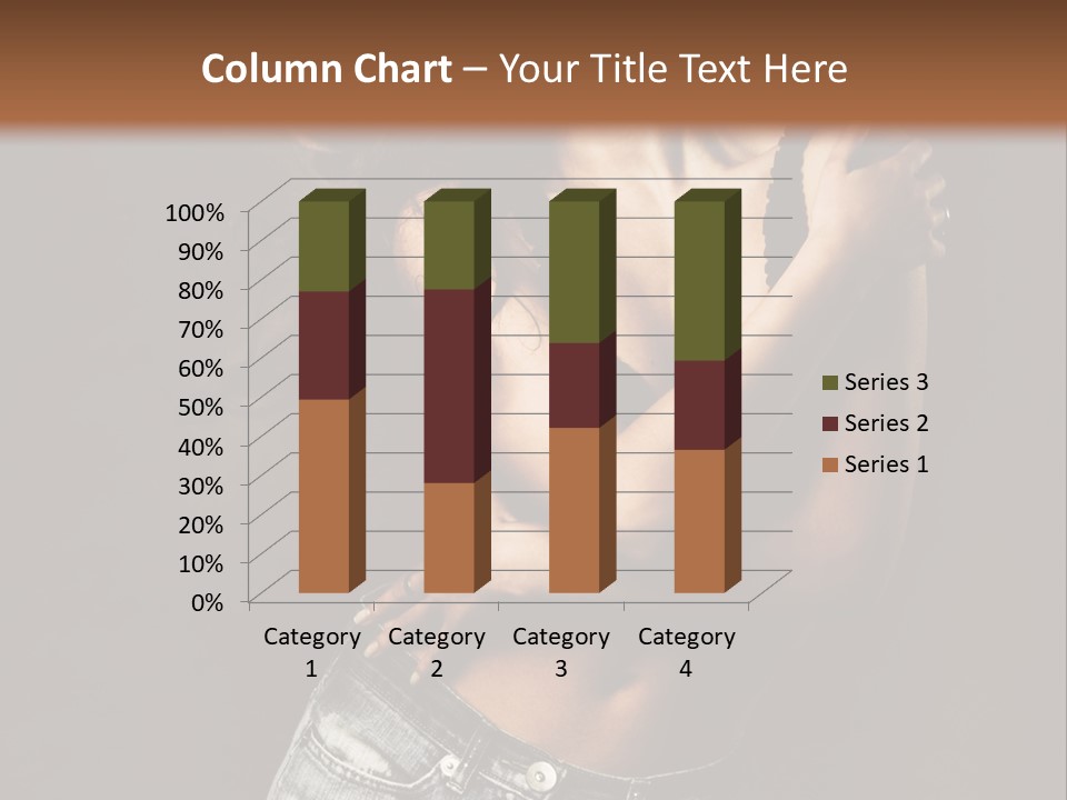 Erotic Jeans Expression PowerPoint Template