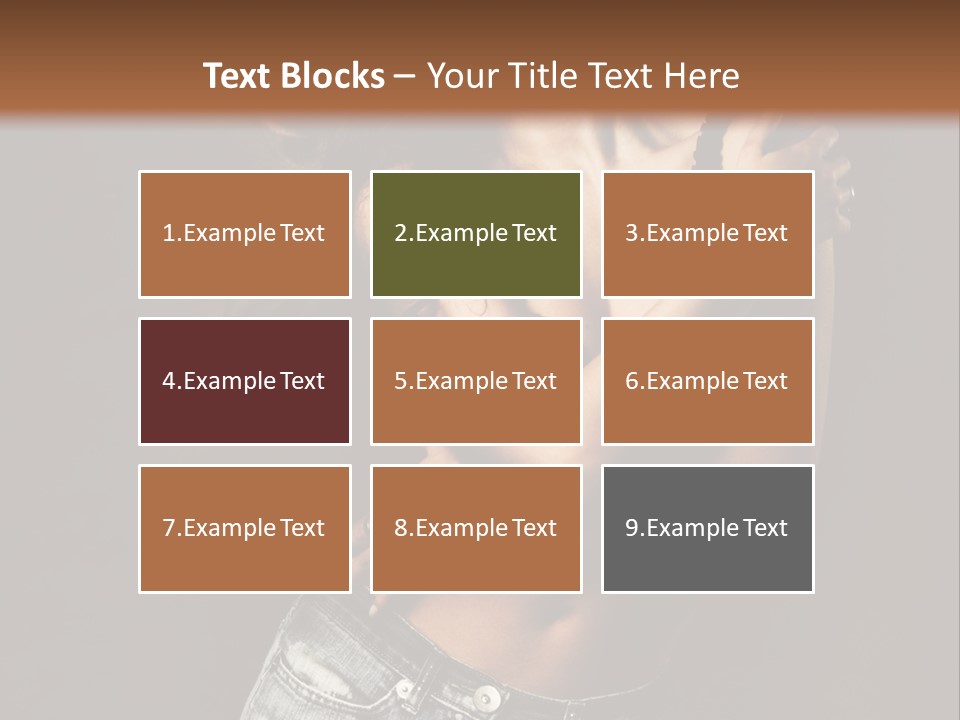 Erotic Jeans Expression PowerPoint Template