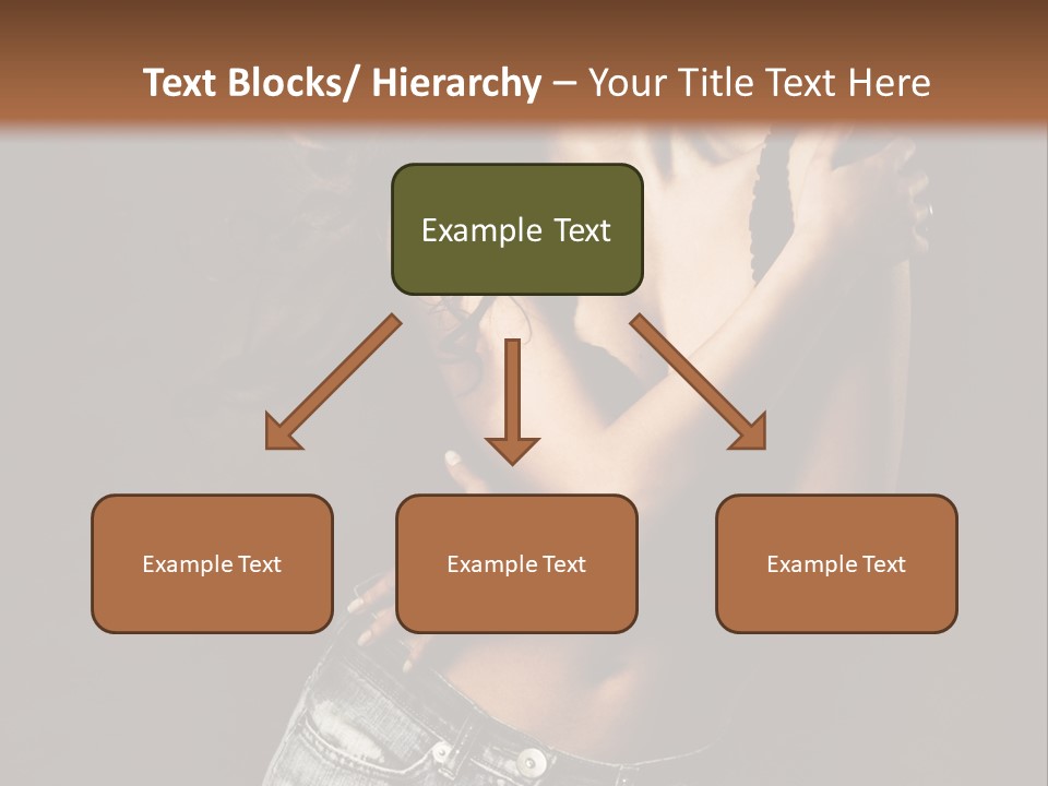 Erotic Jeans Expression PowerPoint Template