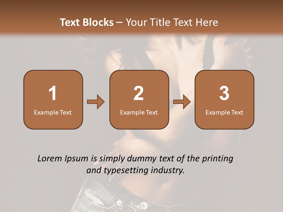 Erotic Jeans Expression PowerPoint Template