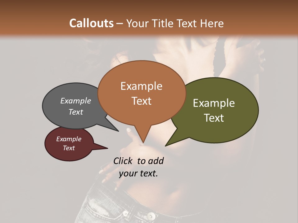 Erotic Jeans Expression PowerPoint Template