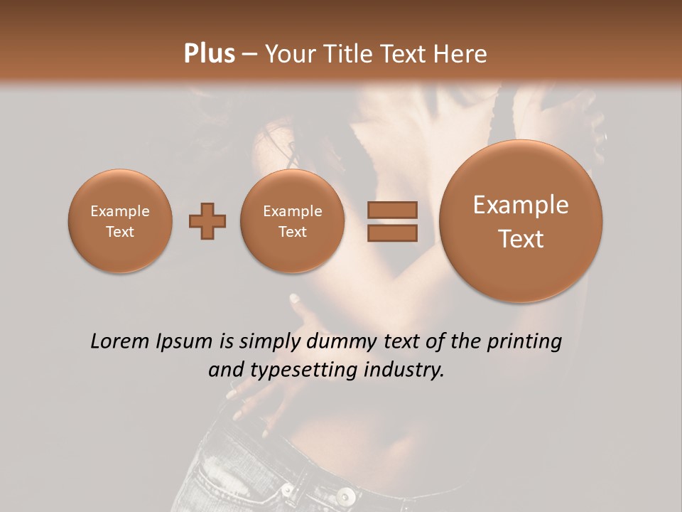 Erotic Jeans Expression PowerPoint Template