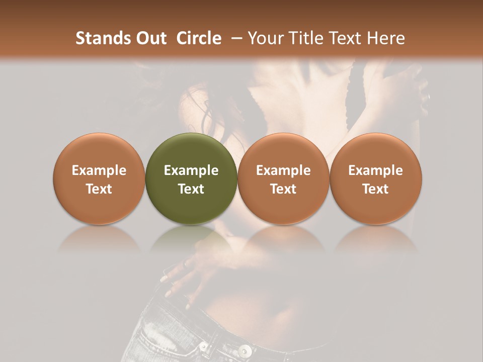 Erotic Jeans Expression PowerPoint Template