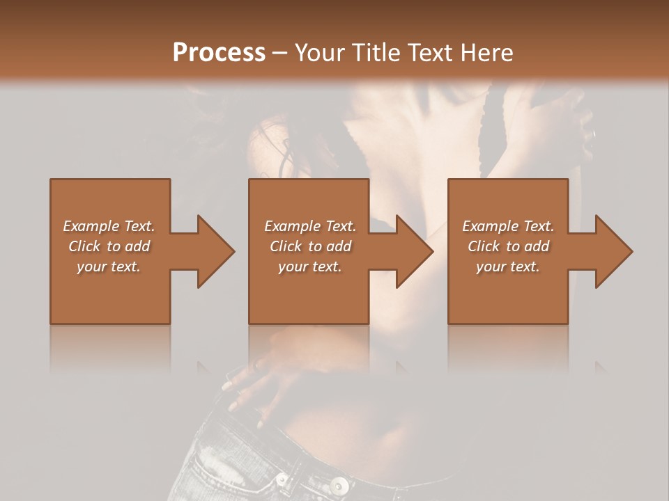 Erotic Jeans Expression PowerPoint Template