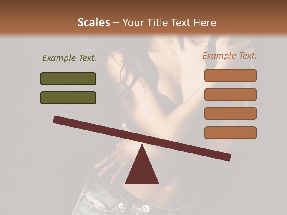 Erotic Jeans Expression PowerPoint Template