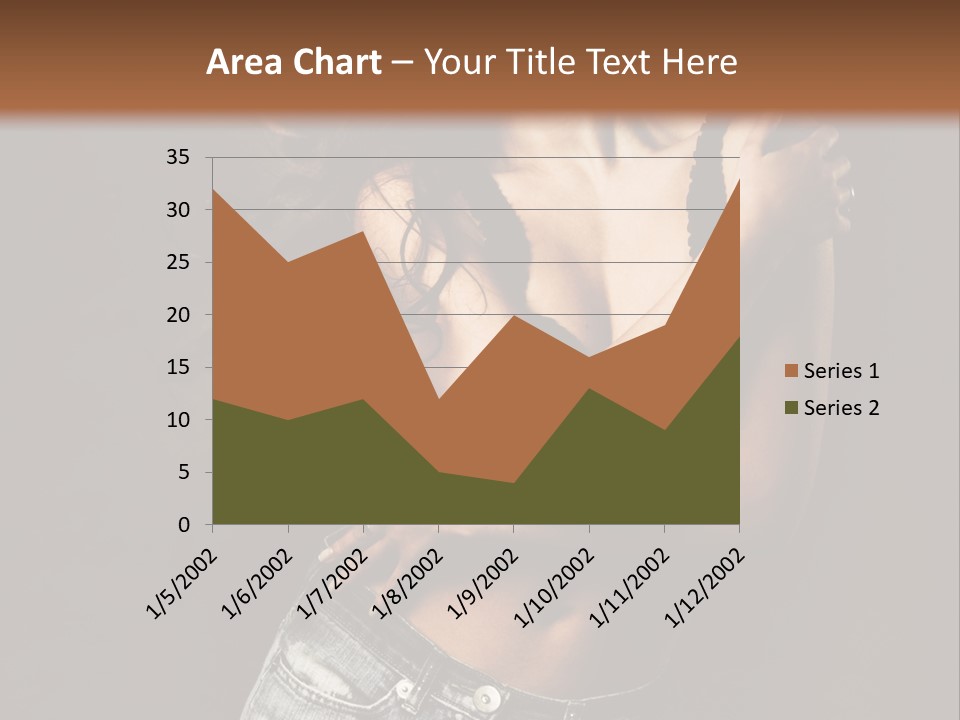 Erotic Jeans Expression PowerPoint Template