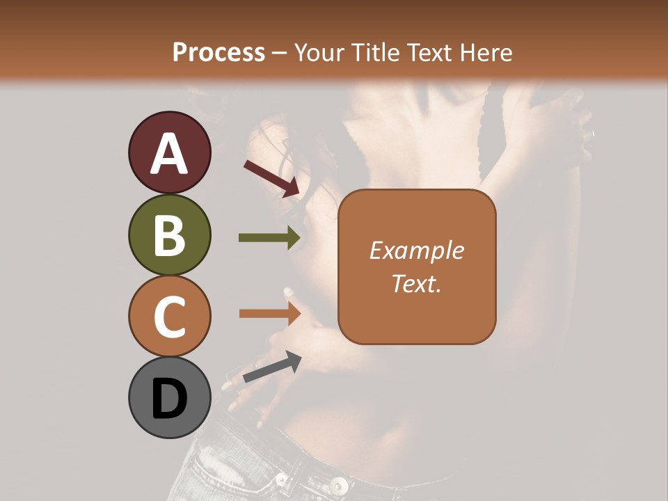 Erotic Jeans Expression PowerPoint Template