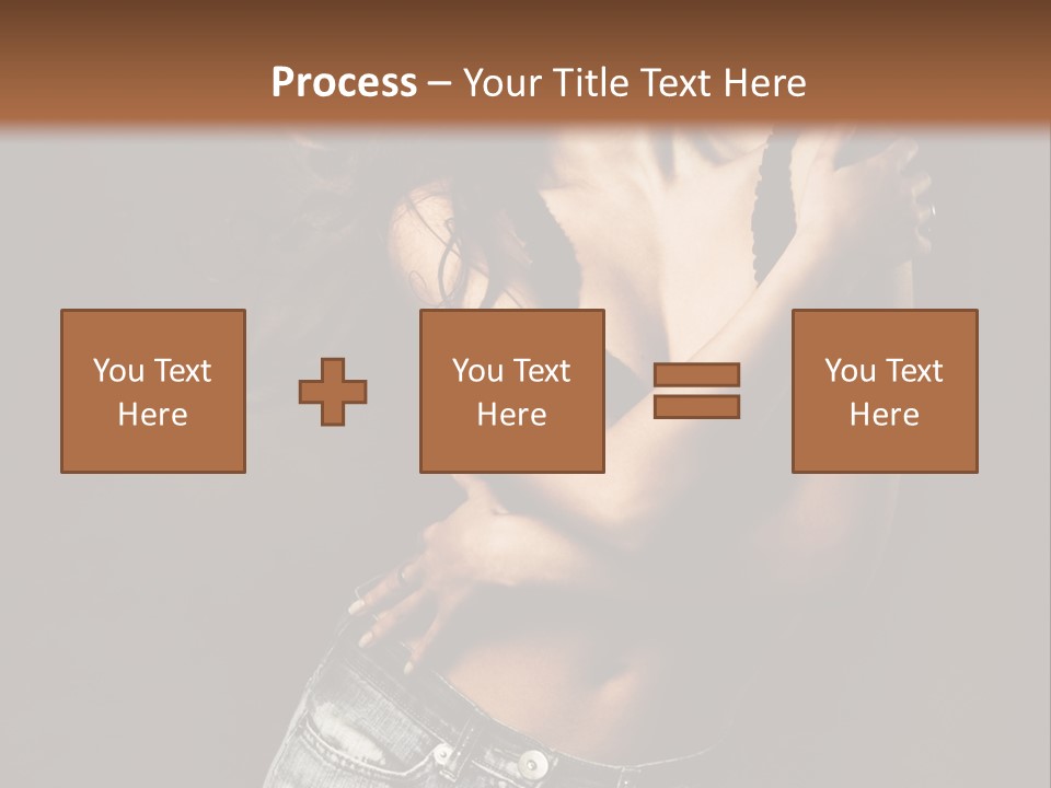 Erotic Jeans Expression PowerPoint Template