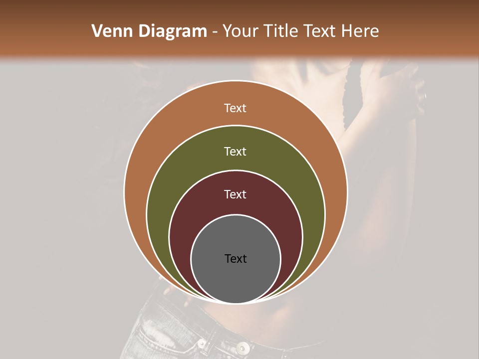 Erotic Jeans Expression PowerPoint Template