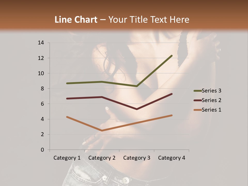 Erotic Jeans Expression PowerPoint Template