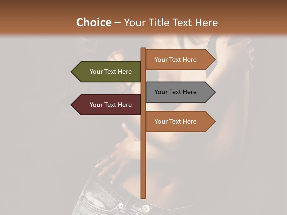 Erotic Jeans Expression PowerPoint Template