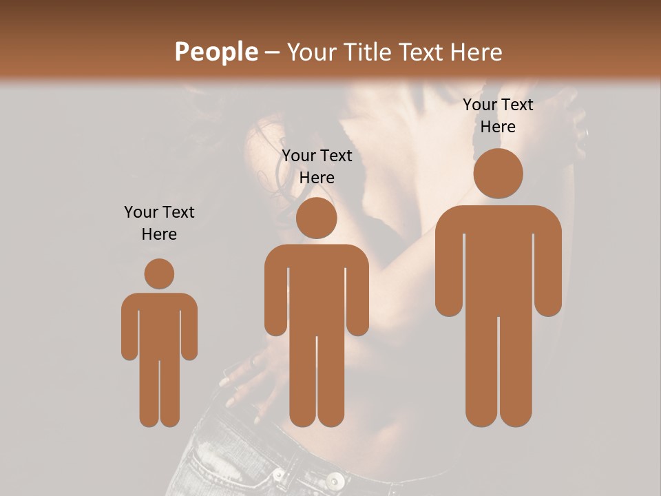 Erotic Jeans Expression PowerPoint Template