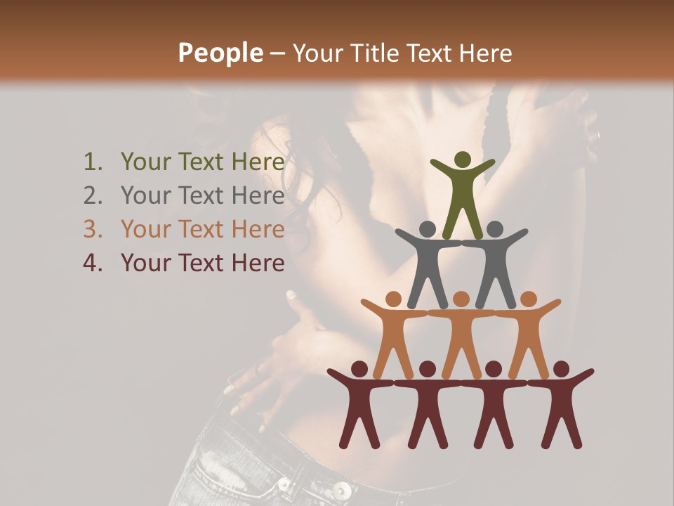 Erotic Jeans Expression PowerPoint Template