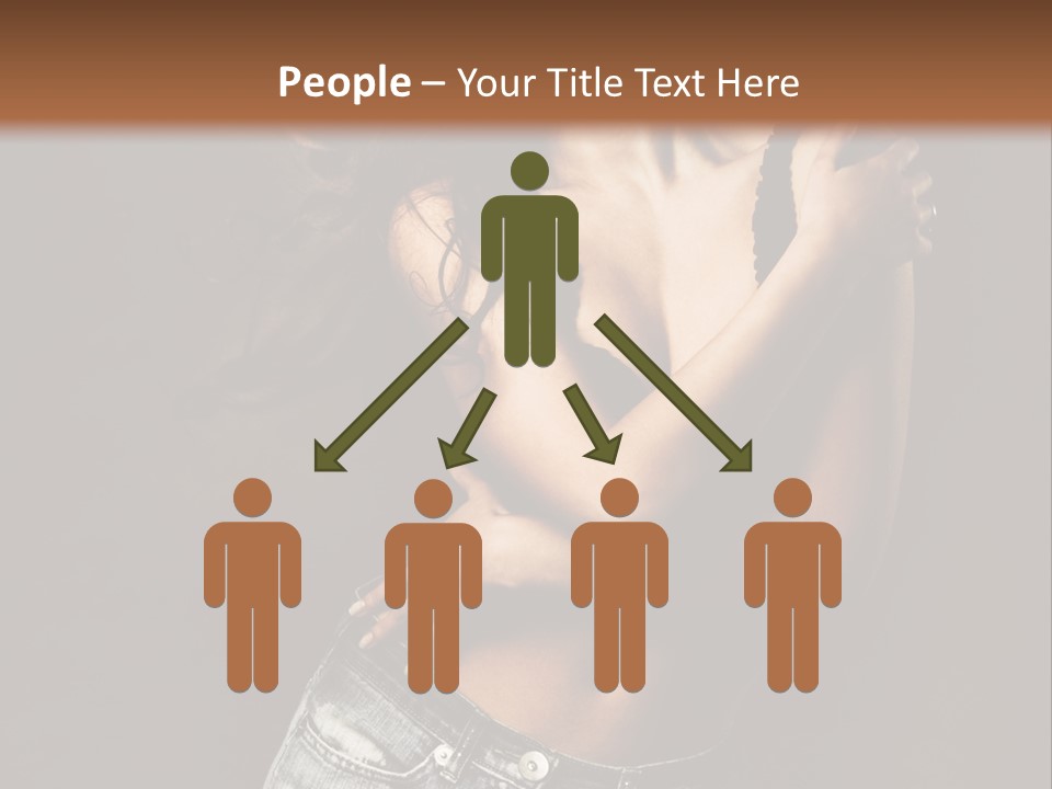 Erotic Jeans Expression PowerPoint Template