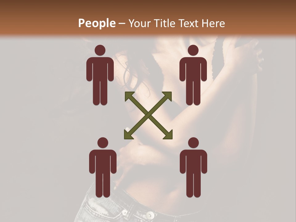 Erotic Jeans Expression PowerPoint Template