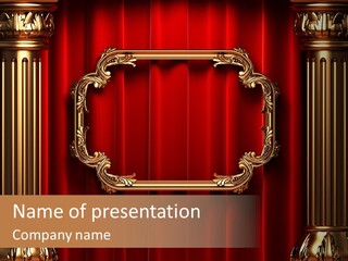 Kickboxing Red Fighting PowerPoint Template