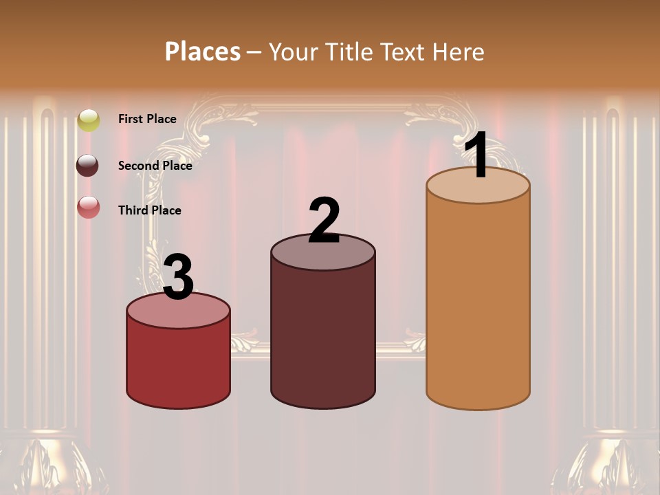 Kickboxing Red Fighting PowerPoint Template