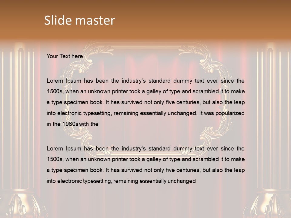 Kickboxing Red Fighting PowerPoint Template