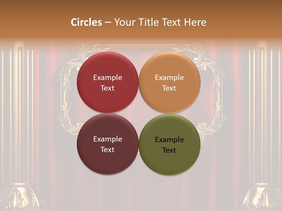 Kickboxing Red Fighting PowerPoint Template