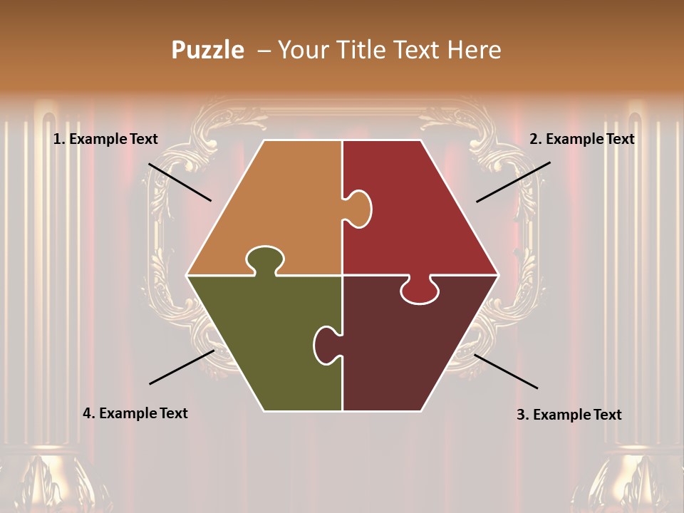 Kickboxing Red Fighting PowerPoint Template