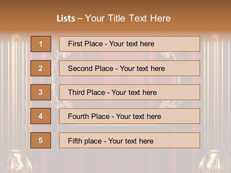 Kickboxing Red Fighting PowerPoint Template
