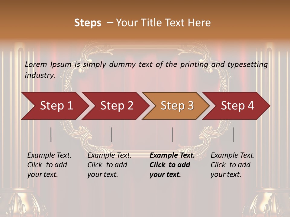 Kickboxing Red Fighting PowerPoint Template