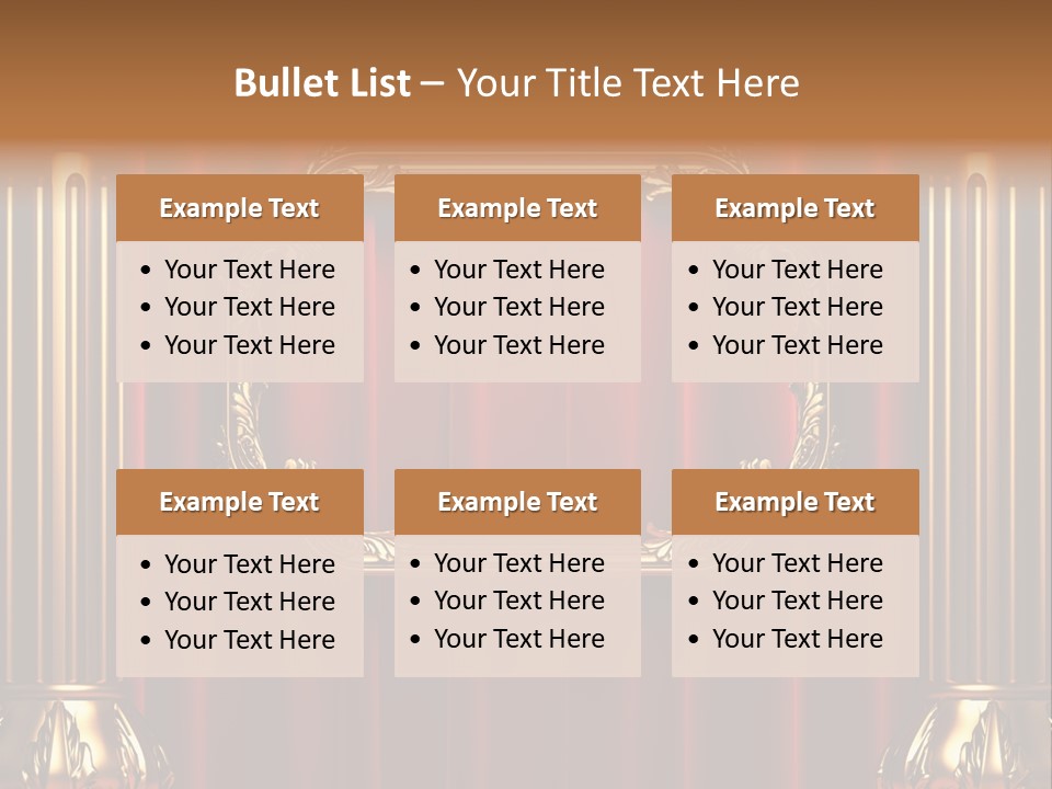 Kickboxing Red Fighting PowerPoint Template