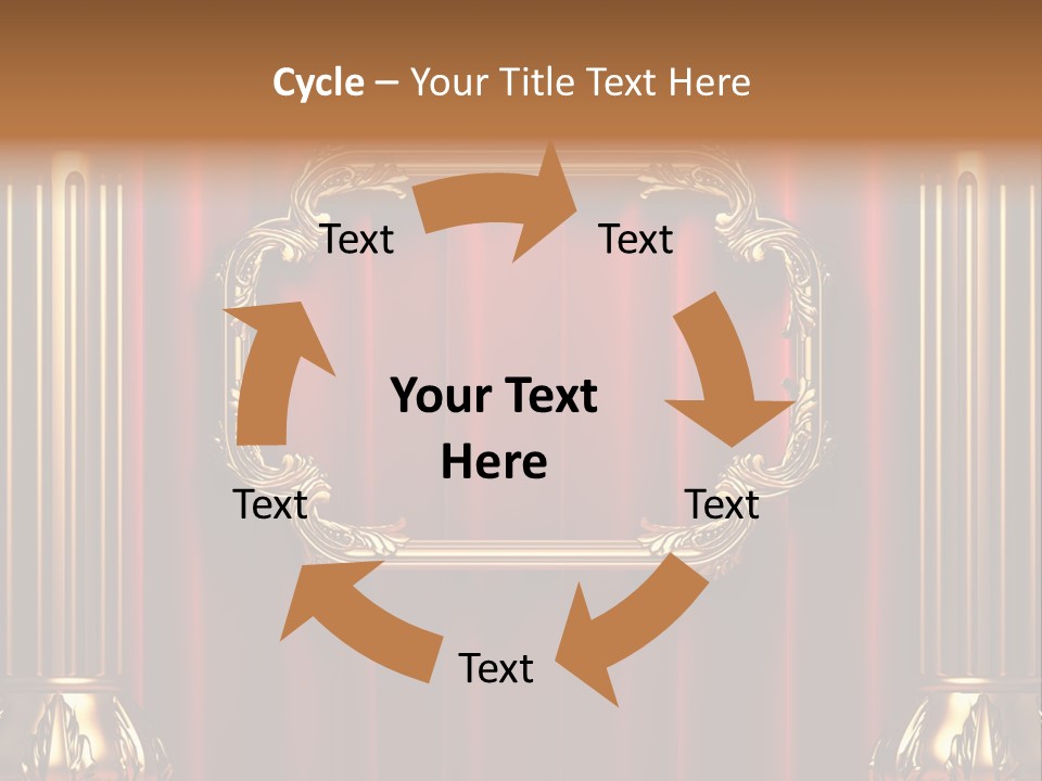 Kickboxing Red Fighting PowerPoint Template