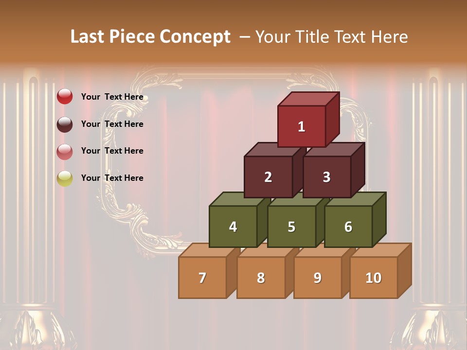 Kickboxing Red Fighting PowerPoint Template