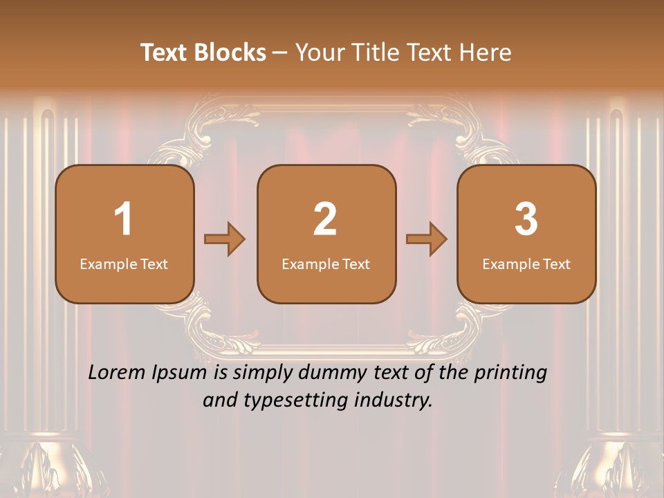 Kickboxing Red Fighting PowerPoint Template