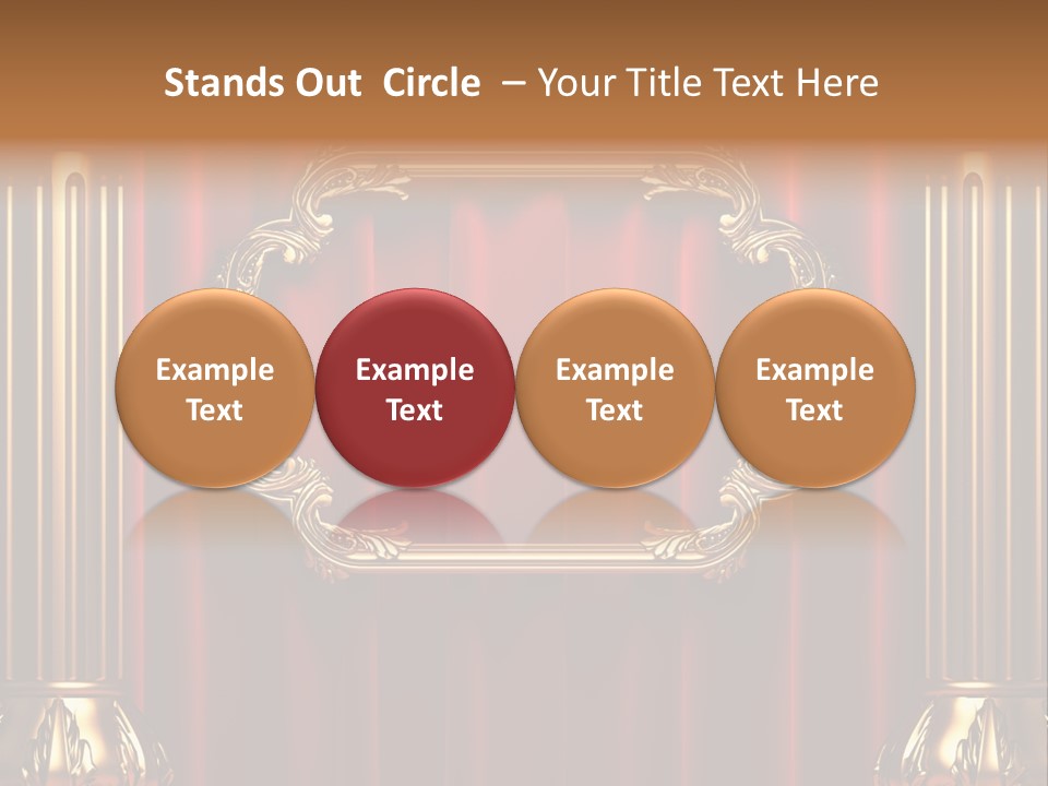 Kickboxing Red Fighting PowerPoint Template