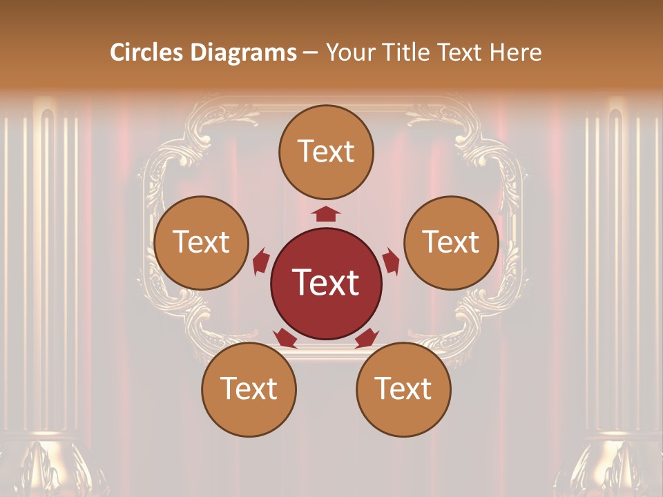 Kickboxing Red Fighting PowerPoint Template