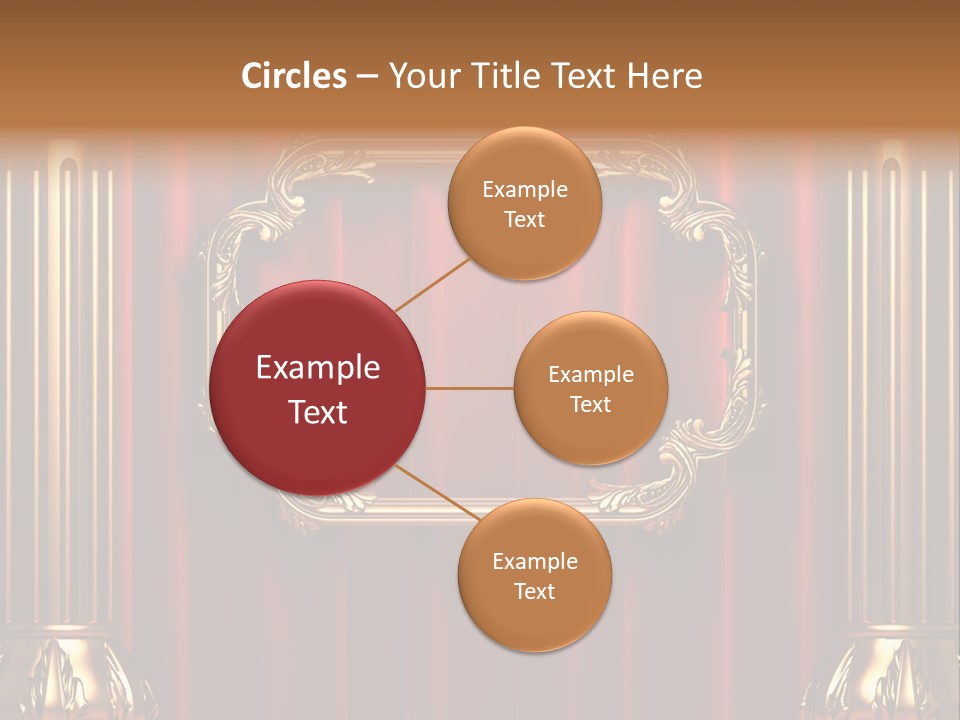 Kickboxing Red Fighting PowerPoint Template